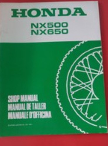 Manuale officina honda - manuale, nx